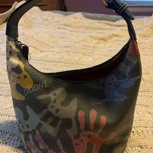 Dooney & Bourke Colorful Handprint Hobo Bag